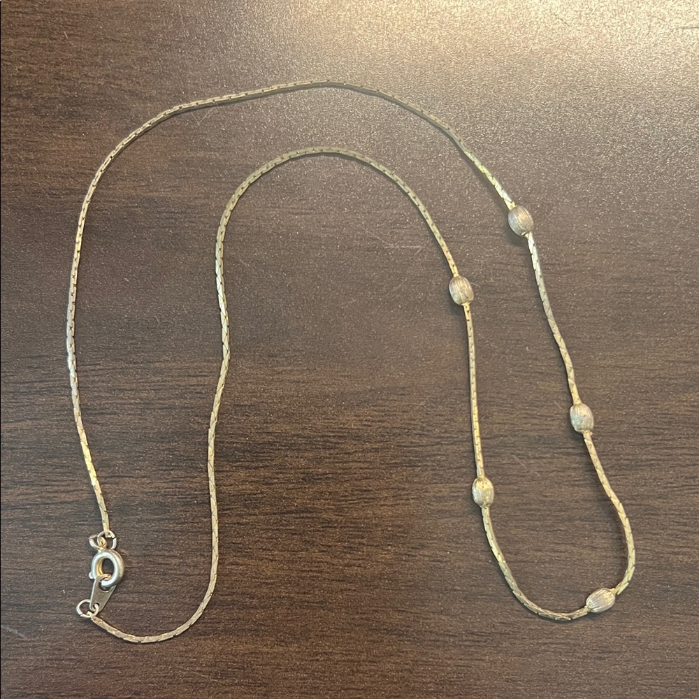✨ Delicate Gold Bead Chain Necklace ✨